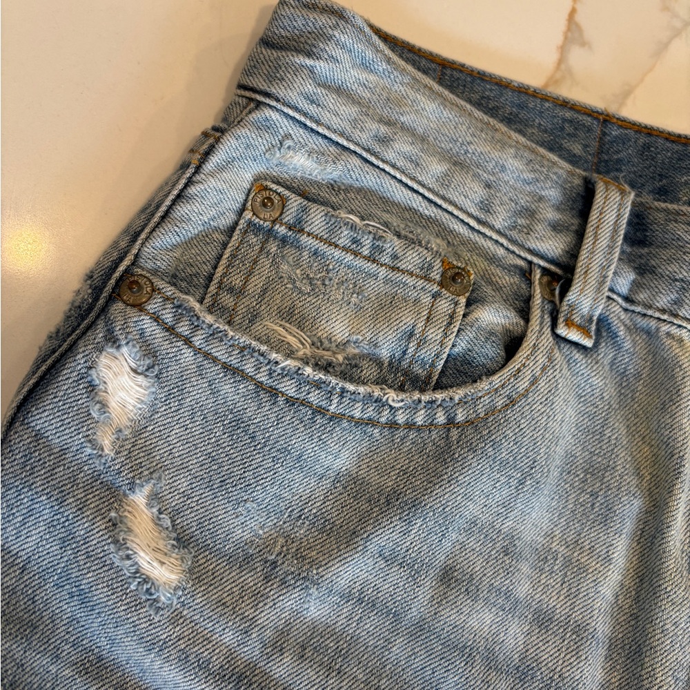 Upcycled by Me: Pistola Customized Relaxed Fit Boyfriend Denim Jeans Pink 28 - Picture 11 of 11